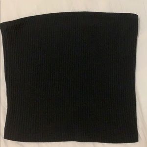 brandy melville black rubbed tube top